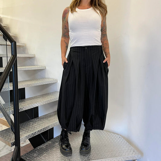 Pantalon Jupe Wendy Trendy #825141 Noir/Rayé