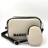 Sacs à Bandouillere Beige Noir Manocchio 88925-1