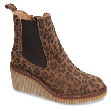 DISPONIBLE EN LIGNE SEULEMENT-Botte Femme Leopard Suede Miz Mooz Averie (#55)