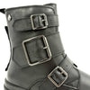 DISPONIBLE EN LIGNE SEULEMENT-Botte Femme Noir Aqua-Flex Lg-blanche-97 (#41)