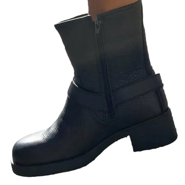 DISPONIBLE EN LIGNE SEULEMENT - BOTTERO – BOTTE - MINI CUIR NOIR (#18)