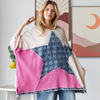 Haut Manche Longue Patchwork Étoile Délavée Oli 1054_6-ROSE