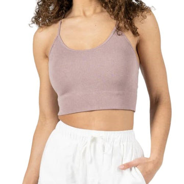 C'EST MOI - CAMISOLE DOS CROISÉ EN BAMBOU COTELÉ - CEBT1021