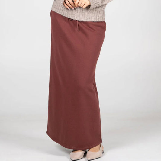 DISPONIBLE EN LIGNE SEULEMENT - C’EST MOI – JUPE POLY/COTON – CEFS1003 - BRANDY