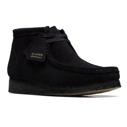 DISPONIBLE EN LIGNE SEULEMENT - CLARKS - WALLABEE BOOT - 26155517 (515) - NOIR SUEDE