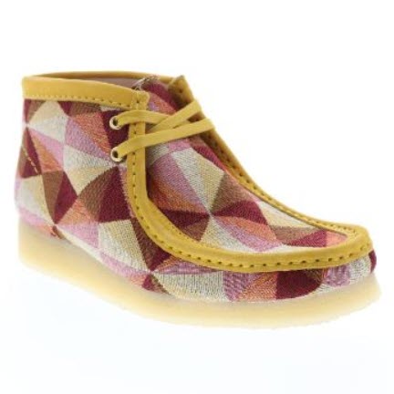 CLARKS – WALLABEE BOOT – 26166092 (219) – JAUNE MULTI