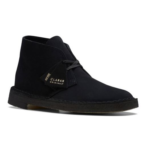 DISPONIBLE EN LIGNE SEULEMENT - CLARKS – WALLABEE - DESERT BOOT – 26155480 (532) – NOIR SUEDE