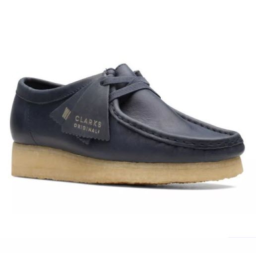 DISPONIBLE EN LIGNE SEULEMENT - CLARKS – WALLABEE – 26168642 (541) – NAVY CUIR