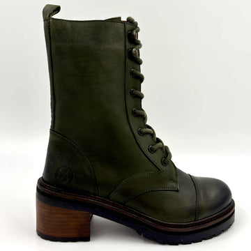 DISPONIBLE EN LIGNE SEULEMENT-Botte Femme Olive Smooth L'orange Cole-63 (#6)