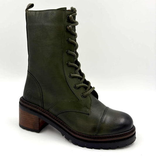 DISPONIBLE EN LIGNE SEULEMENT-Botte Femme Olive Smooth L'orange Cole-63 (#6)