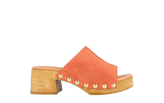DISPONIBLE EN LIGNE SEULEMENT - TYCHE - SANDALES À TALONS - BELLA - CORAIL