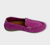 DISPONIBLE EN LIGNE SEULEMENT - TYCHE -  MOCASSINS - #56 - MAVIS - FUSHIA SUEDE