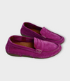 DISPONIBLE EN LIGNE SEULEMENT - TYCHE -  MOCASSINS - #56 - MAVIS - FUSHIA SUEDE