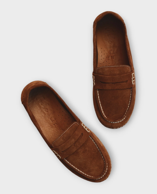 DISPONIBLE EN LIGNE SEULEMENT - TYCHE - #53- MAVIS - TOBACCO SUEDE
