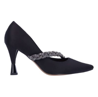 DISPONIBLE EN LIGNE SEULEMENT - J.RENEÉ - SOULIERS À TALONS - NYOMEE - BLACK SATIN