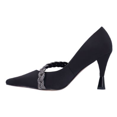 DISPONIBLE EN LIGNE SEULEMENT - J.RENEÉ - SOULIERS À TALONS - NYOMEE - BLACK SATIN