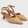 DISPONIBLE EN LIGNE SEULEMENT - ANGEL ALARCON - SOULIERS À TALON - TRENZADO  - 25062-416C - NATUREL - #12