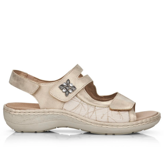 REMONTE - SANDALE 3 VELCROS - D7647-94 (#74) - SILVER