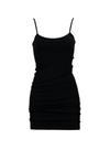 C’EST MOI – ROBE DOS CROISÉ EN BAMBOU COTELÉ – RIB TANK DRESS - NOIR
