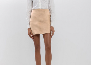 DISPONIBLE EN LIGNE SEULEMENT - LEZ A LEZ – JUPE – 7266E-011571 – BEIGE