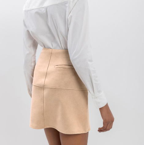 DISPONIBLE EN LIGNE SEULEMENT - LEZ A LEZ – JUPE – 7266E-011571 – BEIGE