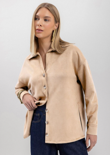 DISPONIBLE EN LIGNE SEULEMENT - LEZ A LEZ – JACKET – 7206E-011571 – BEIGE