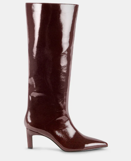 DISPONIBLE EN LIGNE SEULEMENT-STEVE MADDEN - BOTTE TALON - CAIMAN  (#152) - BURGUNDY