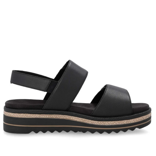 Sandales Femme Noir Remonte D0Q59