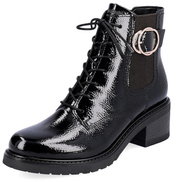DISPONIBLE EN LIGNE SEULEMENT-Botte Femme Noir Remonte D1A72-01 (#87)
