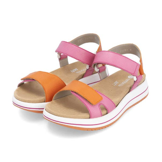 DISPONIBLE EN LIGNE SEULEMNT - REMONTE – SANDALE - D1J57-31 – ROSE MULTI - #70