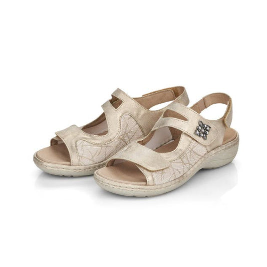 REMONTE - SANDALE 3 VELCROS - D7647-94 (#74) - SILVER