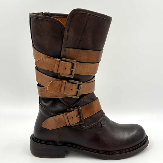 DISPONIBLE EN LIGNE SEULEMENT-Botte Femme Chocolat Smooth L'orange Ellie-20 (#3)