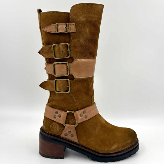 DISPONIBLE EN LIGNE SEULEMENT-Botte Femme Tan Suede L'orange Faith-23 (#4)