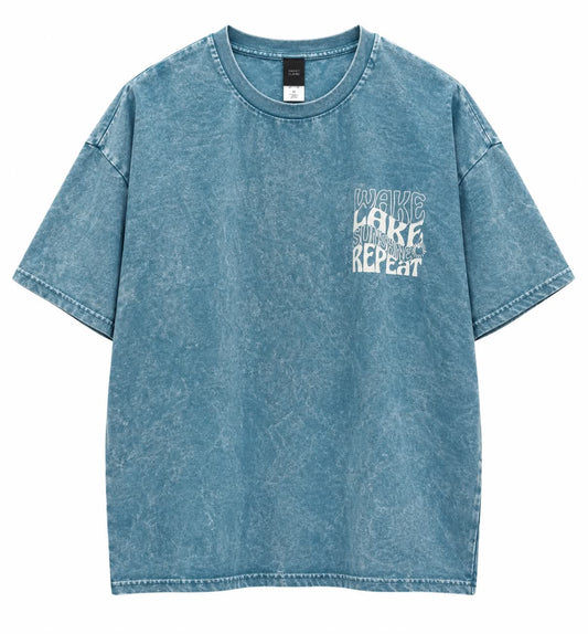 T-Shirt Sweet Claire Wake Lake Sunset Repeat FV220
