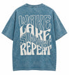 T-Shirt Sweet Claire Wake Lake Sunset Repeat FV220