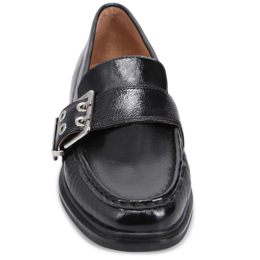 Mocassins Femme Noir Cuir Genelle (#12)