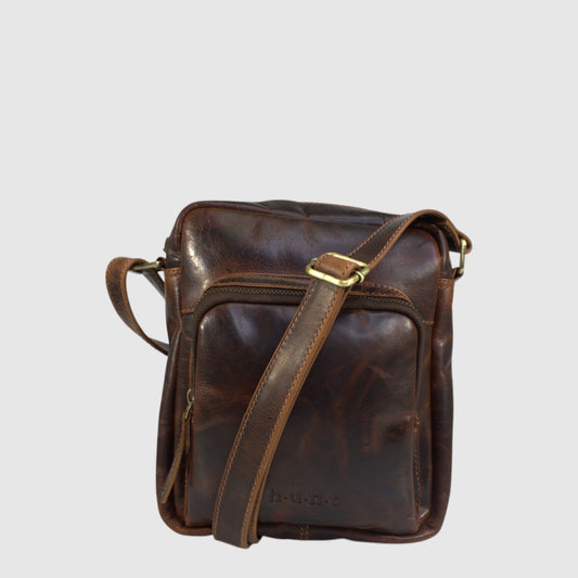 SAC EN CUIR - HUNT - HU558573-122 TAN