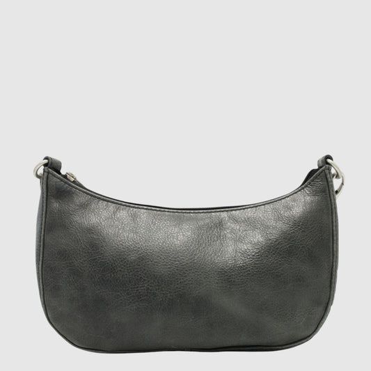 SAC A MAIN EN CUIR - HUNT - HU564566-80 NOIR