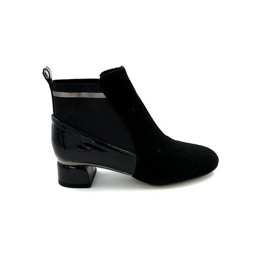 DISPONIBLE EN LIGNE SEULEMENT - J.RENEÉ - FRESCURA - BOTTES À TALONS - SUEDE / PATENT
