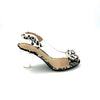 DISPONIBLE EN LIGNE SEULEMENT - J.RENEÉ - ADORACION - SOULIERS À TALONS - CLEAR/ WHITE/ BLACK