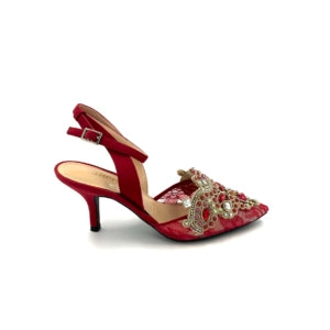 DISPONIBLE EN LIGNE SEULEMENT - J.RENEÉ - SOULIERS À TALONS - DESDEMONA - RED