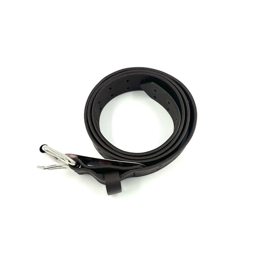 J. AUDET - CEINTURES - CUIR  - JA2002UNF - BIÈRE BRUNE (FONCÉ)