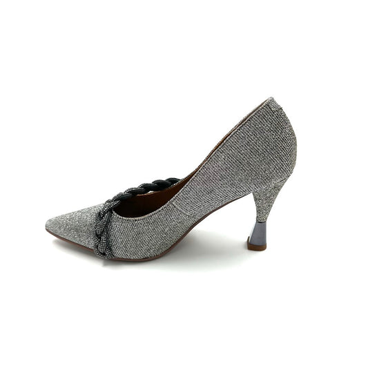 DISPONIBLE EN LIGNE SEULEMENT - J.RENEÉ - NYOMEE - SOULIERS À TALONS - PEWTER DANCE GLITTER