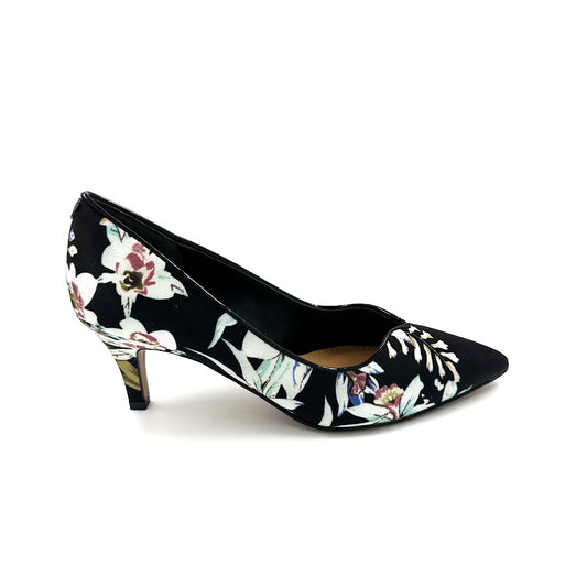 DISPONIBLE EN LIGNE SEULEMENT - JRENEÉ - SOULIERS À TALONS - ABIGAILE - FLORAL FABRIC