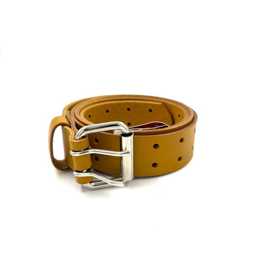 J. AUDET - CEINTURES - CUIR - JA2002UNF - JAUNE