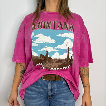T-shirt Montana Hrt & Luv FV19 Fushia