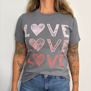 T-shirt Manche Courte Hrt & Luv LOVE LOVE LOVE  #FV30
