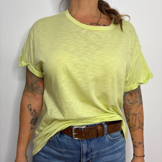 Disponible en ligne seulement T-Shirt Ample - FV66 - Zutter - Jaune Lime