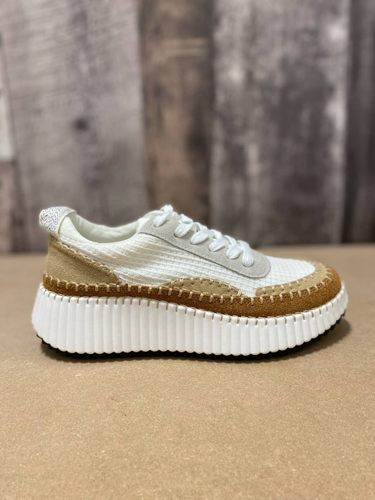 TYCHE - CHAUSSURES - #41 - TAN / BEIGE / BLANC