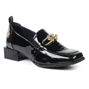 GLAMILLE - LOAFER A TALON - INGRID - #1 - NOIR VERNIS